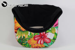 Miami Black Floral Hawaiian Print Snapback