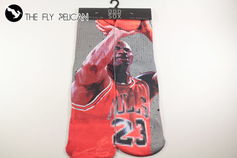 Odd Sox Michael Jordan No Look Sublimation Crew Socks