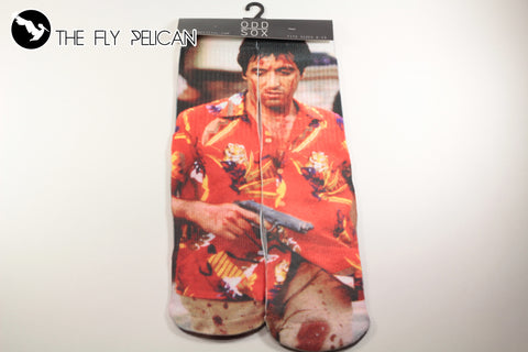 Odd Sox Scarface Tony Montana Sublimation Crew Socks